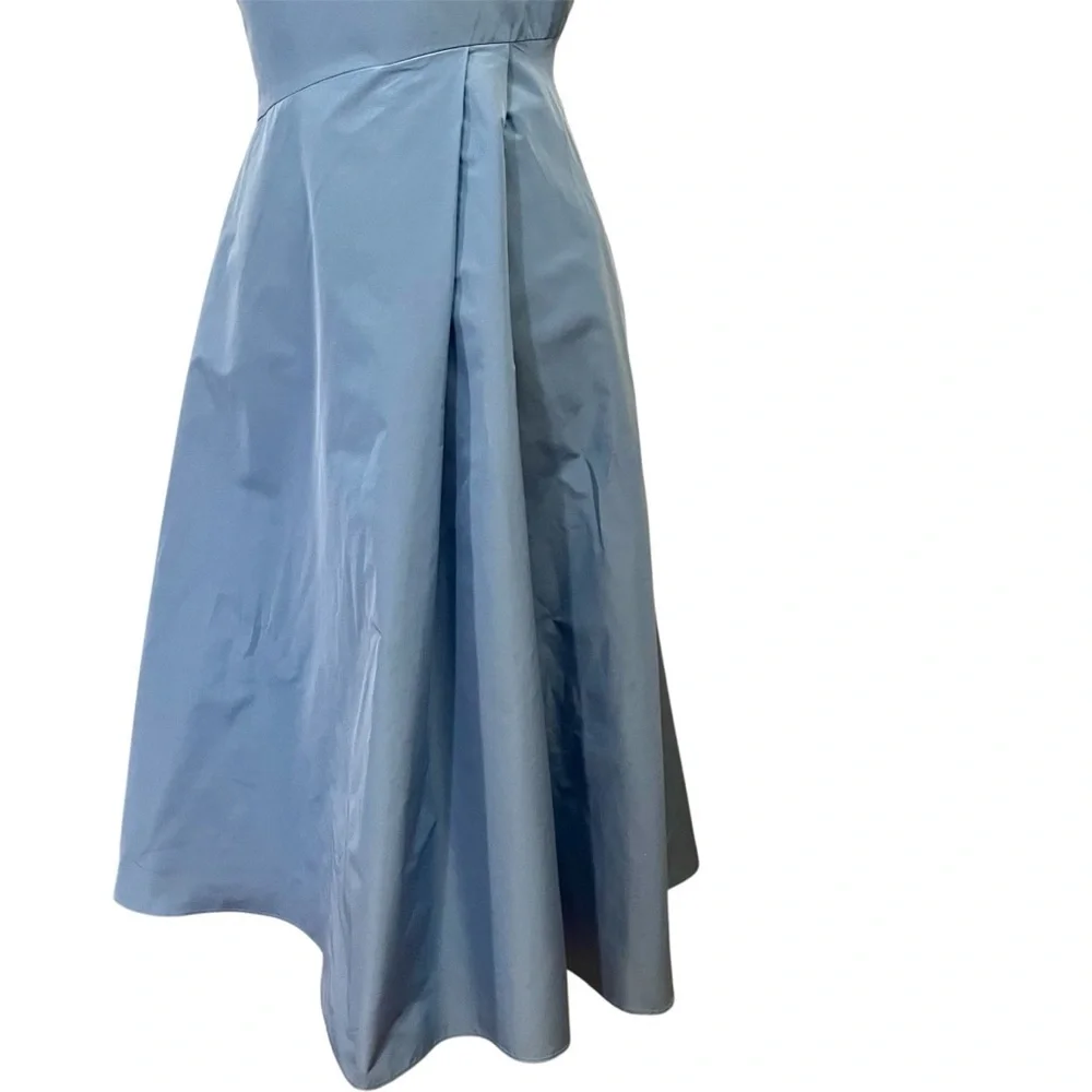 Max Mara Weekend Blue Fit and Flare Classic Taffeta Dress size 2 or 4 US. - Picture 5 of 10